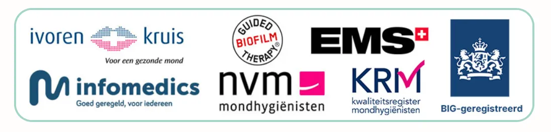 Certificeringen - Geregistreerd mondhygiënist, NVM lid, KRM gecertificeerd